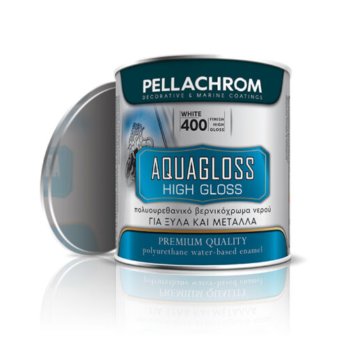 Pellachrom AQUAGLOSS – Χρώμα Πολυουρεθάνης Νερού – Ριπολίνη Νερού 750ml