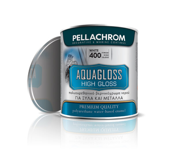 Pellachrom AQUAGLOSS – Χρώμα Πολυουρεθάνης Νερού – Ριπολίνη Νερού 750ml