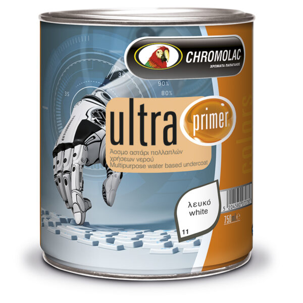 Ultra Primer-Άοσμο αστάρι πολλαπλών χρήσεων νερού Chromolac 750ml